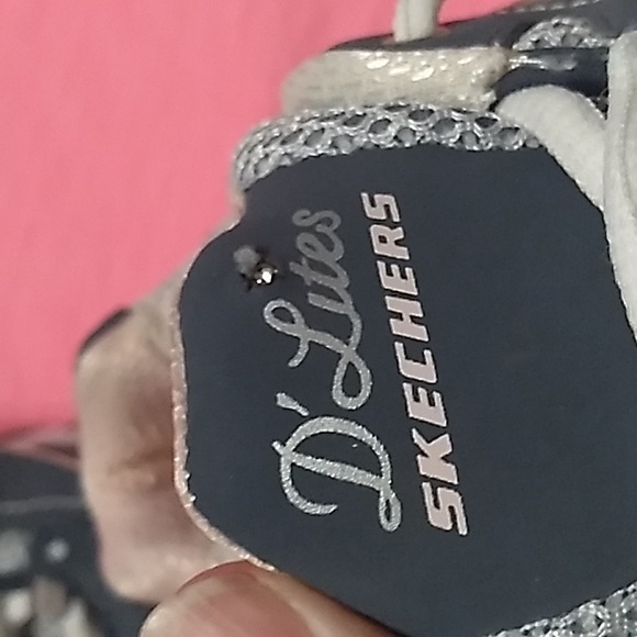 NWOT Women's Skechers D'LITES blue shoes size 7.5 - Picture 10 of 10